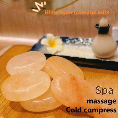 250g natürliche Himalaya-Rosensalzseife für Schönheitssalons SPA ätherisches Öl handgefertigt Schabenmassage Kalter heißer Kompressionsstein