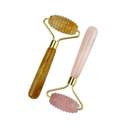 Gesichtsmassage-Werkzeug 100% natürliches Rose Quarz Gua Sha Jade-Roller für Hautpflege und Massagetools