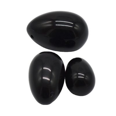 Handgeschnitzt 2024 Schwarzes Obsidian Yoni Eier Kegel-Übungswerkzeug für Gesundheit und Wohlbefinden von Frauen