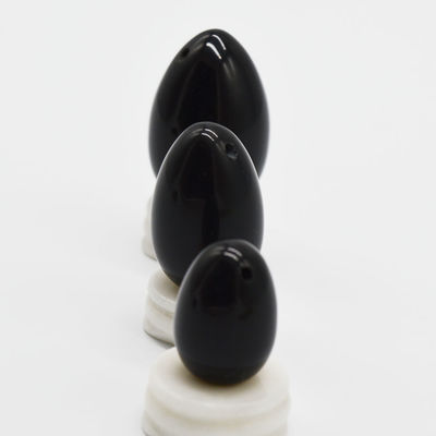 Handgeschnitzt 2024 Schwarzes Obsidian Yoni Eier Kegel-Übungswerkzeug für Gesundheit und Wohlbefinden von Frauen