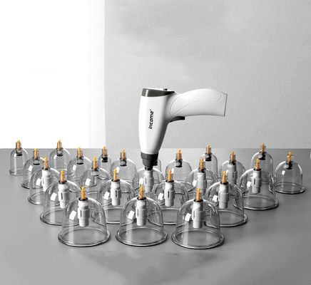 24 Stück Set Elektrische Guasha Cupping Saugmaschine für Körpermuskelmassage Meridian Behandlung Entspannung Werkzeug