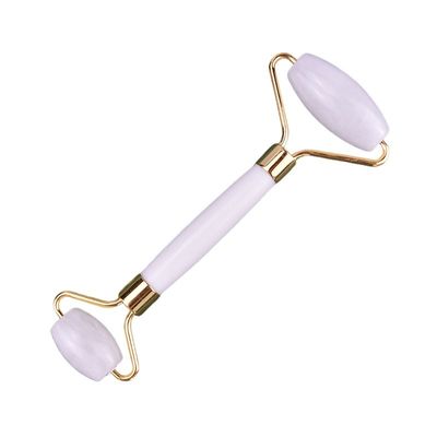Natürliche Weiße Jade Roller Guasha Gesichtsschönheitsmassager Gesichts Gua Sha Massagetools Anti-Aging Custom Logo für Gesichtsmassage