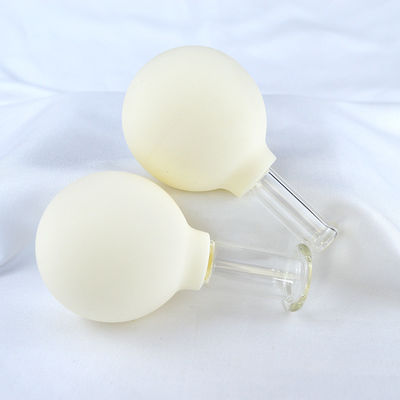 2 Stück Face Guasha Wrinkle Removal Skin Care Spa Beauty Salon Therapy Cups 2024 Silicone Glas Vakuum Saugkugeln Set