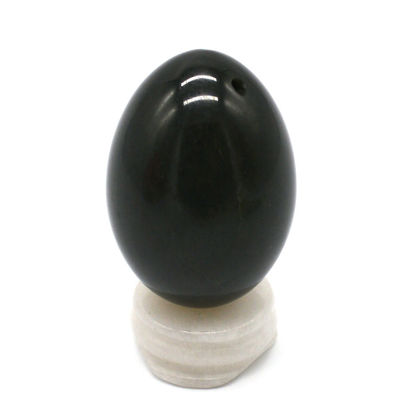 Ei-förmige Nephrit-Kegel-Jade-Eier Natürlicher Edelstein Yoni-Eier 40*30mm