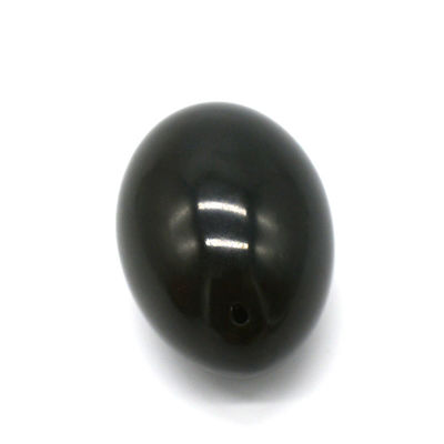 Ei-förmige Nephrit-Kegel-Jade-Eier Natürlicher Edelstein Yoni-Eier 40*30mm