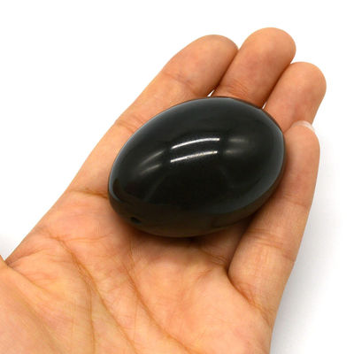 Ei-förmige Nephrit-Kegel-Jade-Eier Natürlicher Edelstein Yoni-Eier 40*30mm