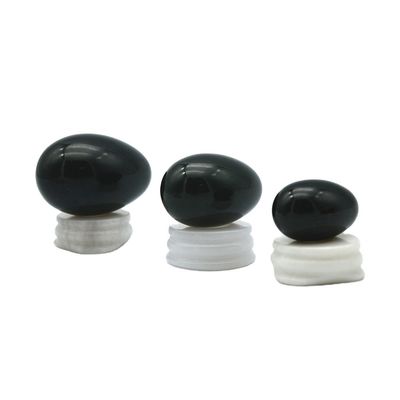 Zertifiziertes grünes Nephrit Jade Yoni Eier für Frauen Kegel in 43 * 30mm Größe