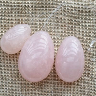 Rose Quarz Yoni Eier für PC-Muskeltraining und Kegel-Übungen für Frauen