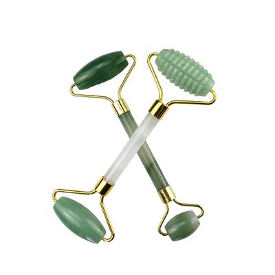 Gesichtsmassage Geräte Grün Aventurin Gua Sha Jade Roller Stein Guasha Roller für Gesichtsmassager
