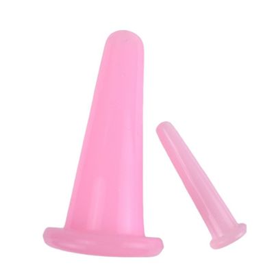 2PCS Silikon-Massage-Tasse Set für Anti-Cellulite und Gesundheitsversorgung persönliche Cupping Essential