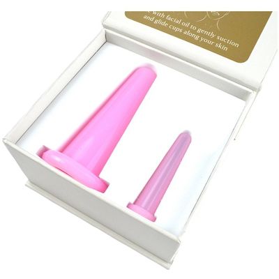 2PCS Silikon-Massage-Tasse Set für Anti-Cellulite und Gesundheitsversorgung persönliche Cupping Essential