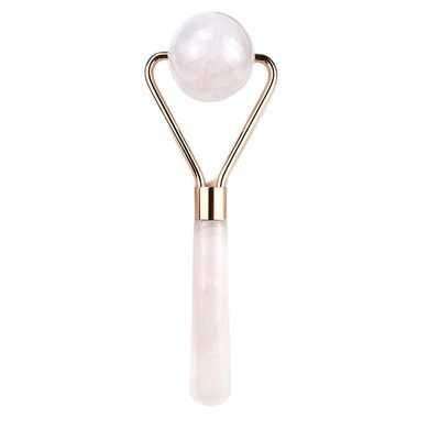 Rose Quarz Gesichts-Gua Sha-Roller und Naturstein-Scraping-Platte Ihr Geheimnis zu einer entspannenden Gesichtsmassage