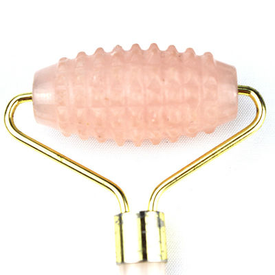 Muskelmassage Gesichtsmassage 2024 Natur Rose Quarz Jade Roller Gua Sha Werkzeuge mit Custom Logo
