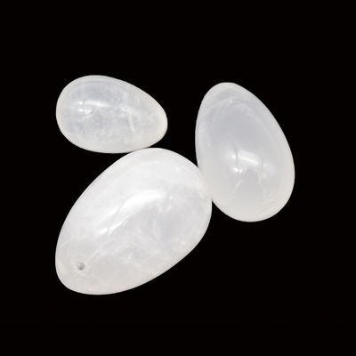 Zertifiziertes natürliches Nephrit Jade Yoni Ei Set Die perfekte Lösung für Sportler