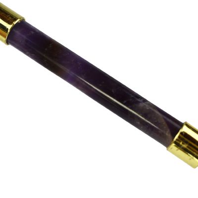 Gesichtsmassage Ausrüstung Lila Amethyst Gua Sha Jade Roller für den Hals Roller Guasha Massagetool Anpassung in Box Verpackung