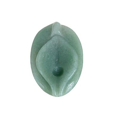 Jade Vagina Schnitzhandwerk Grün Naturheilkunde Fluorit Spiritualität Reiki Frauen Blumenfigur für Produkte