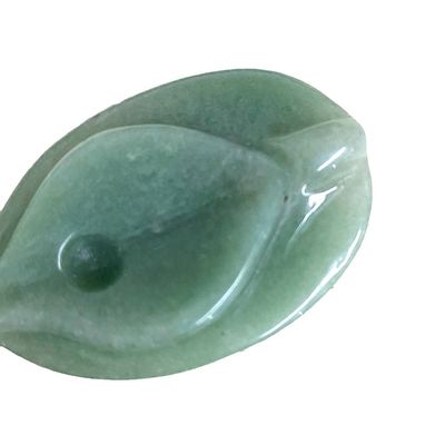Jade Vagina Schnitzhandwerk Grün Naturheilkunde Fluorit Spiritualität Reiki Frauen Blumenfigur für Produkte