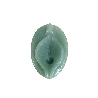 Jade Vagina Schnitzhandwerk Grün Naturheilkunde Fluorit Spiritualität Reiki Frauen Blumenfigur für Produkte