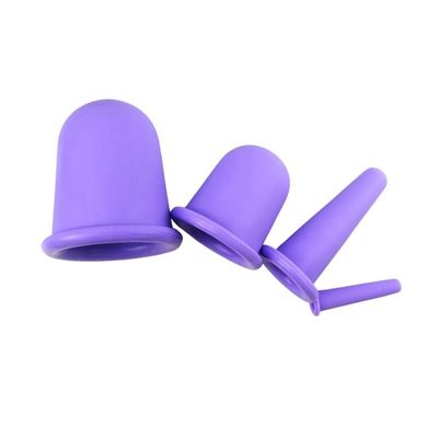 Körpermassage-Ausrüstung Silikon-Saugbecher Vier Set Serie für Gesicht Guasha Faltenentfernung Hautpflege Spa Schönheitstherapie Becher