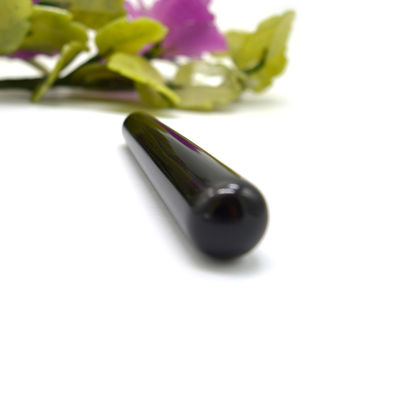 10*2cm Schwarzer Obsidian Yoni Wand Ihr ultimatives Werkzeug für Frauengesundheit und Massage