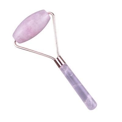 Natürliche Rose Quarz Gesichts-Guasha-Massage-Rolle Gua Sha Jade-Rolle für das Gesicht Anti-Aging-Therapie Rosa Farbe Gesichtsmassager