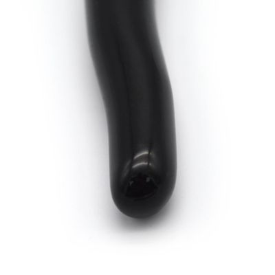 Natur Edelstein Yoni Heilstab Schwarz Obsidian Krümmter Massagestab für Frauen Kristallheilung