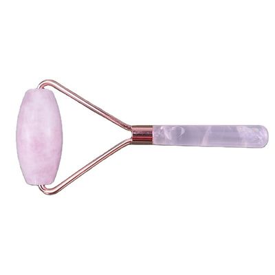 Natürliche Rose Quarz Gesichts-Guasha-Massage-Rolle Gua Sha Jade-Rolle für das Gesicht Anti-Aging-Therapie Rosa Farbe Gesichtsmassager