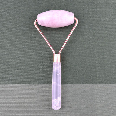 Gesichtsmassager 2024 beliebter natürlicher Rose Quarz Gesichtsroller 100% natürlicher Kristallmassager für Gesichts-Augenmassage Produkte Schönheitsmittel