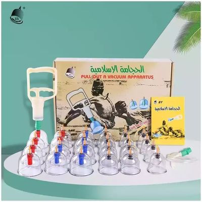 Vakuum- und Bechertherapie-Set Handbuch Einwegventile Hijama Becher Set 24 Stück 39*27*8cm 80*42*56.5cm 20 Kisten/Kiste