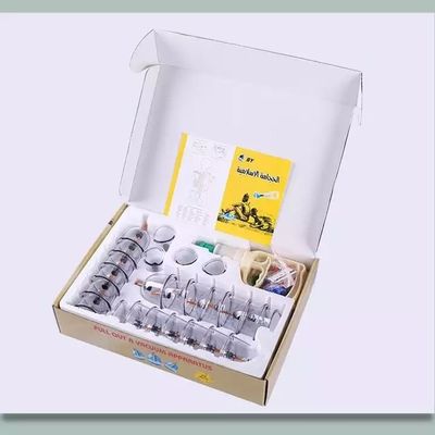 Vakuum- und Bechertherapie-Set Handbuch Einwegventile Hijama Becher Set 24 Stück 39*27*8cm 80*42*56.5cm 20 Kisten/Kiste