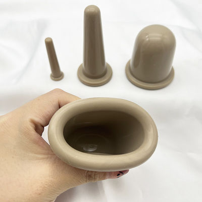 OEM/ODM akzeptiert 4 Stück Silikon-Cupping-Set für Gesichts-Cupping-Therapie Vakuum-Massage-Tasse