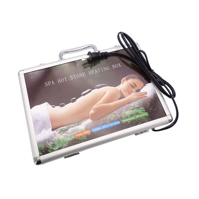 220V 110V Körperpflege Hot Massage Stone Set mit Aluminium Heizkiste und 16pcs Basalt Energie Steine