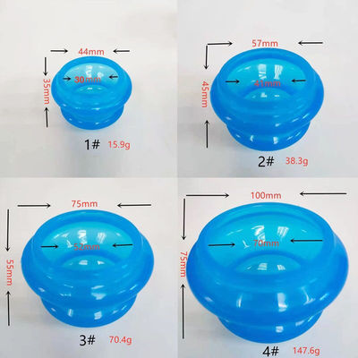 Farbenfrohe Silikon-Cupping-Therapie-Set für Myofaszialsmassage und Muskelschmerzlinderung