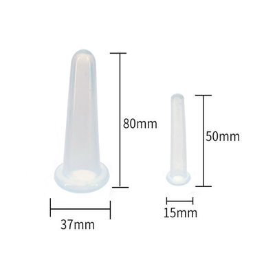 2 Stück Silikon-Cupping-Set für die Gesundheitsversorgung Physiotherapie Massage-Tasse Vakuum-Saugbecher