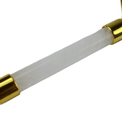 Anti-Fall-Gesichtsmassage-Werkzeug Natürliche Amethyst Guasha Roller mit Geräuschfreien Jade Stein
