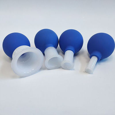 Entfernen Sie Feuchtigkeit und Linderung von Schmerzen 4 Stück Glasbecher Set für Gesichtshaut Rücken Schulter Muskelmassage