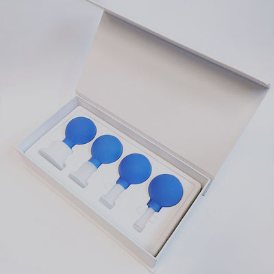 Entfernen Sie Feuchtigkeit und Linderung von Schmerzen 4 Stück Glasbecher Set für Gesichtshaut Rücken Schulter Muskelmassage