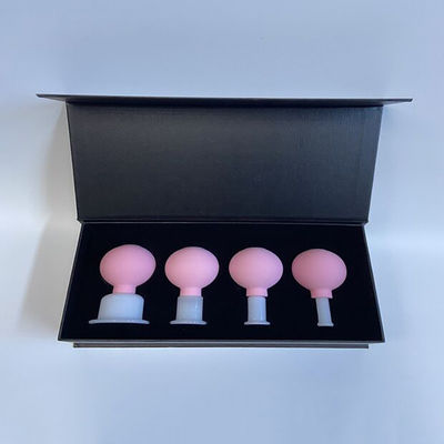 Entfernen Sie Feuchtigkeit und Linderung von Schmerzen 4 Stück Glasbecher Set für Gesichtshaut Rücken Schulter Muskelmassage
