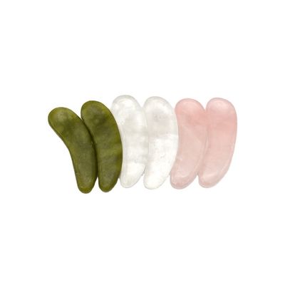 3.8*1.3*0.4cm Natürliche Kristall-Augencreme Löffel-Stick-Augenmassage-Zubehör für die Augenpflege