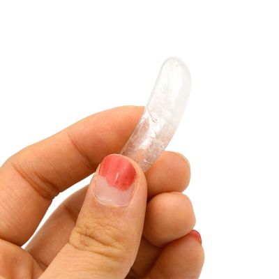 3.8*1.3*0.4cm Natürliche Kristall-Augencreme Löffel-Stick-Augenmassage-Zubehör für die Augenpflege