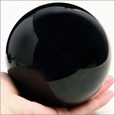 Natürliche schwarze Obsidian Kugel Heilstein mit Kugelkugel Eigenschaften Große Kristallkugel