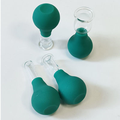 Augen PVC Glas Mini Cupping Set 4 Stück Massage Vakuum Saugen für Körper Gesicht Massager