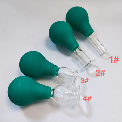 Augen PVC Glas Mini Cupping Set 4 Stück Massage Vakuum Saugen für Körper Gesicht Massager