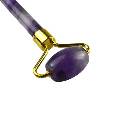 Natürliche Amethyst Gesichtsrolle Guasha 100% Natürliche Jade Massager für Gesichtsmassage und Hautpflege Werkzeuge