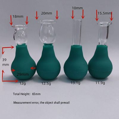 Augen PVC Glas Mini Cupping Set 4 Stück Massage Vakuum Saugen für Körper Gesicht Massager