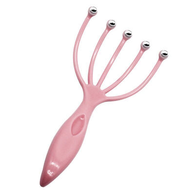 Blau/Pink Fünf-Klauen-Kopf-Massager Stahlkugel für Kopfhaut-Relaxations-Massagetools 100g Kopfschmerzlinderung Meridian-Dredging-Tools