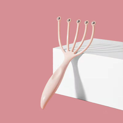 Blau/Pink Fünf-Klauen-Kopf-Massager Stahlkugel für Kopfhaut-Relaxations-Massagetools 100g Kopfschmerzlinderung Meridian-Dredging-Tools