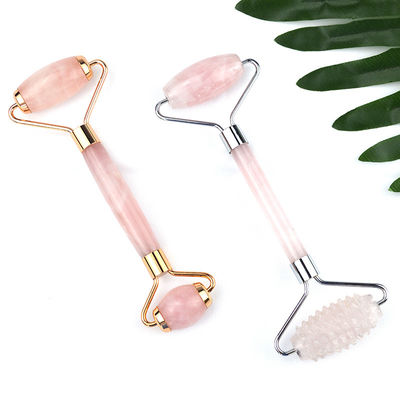 Rose Quartz Gesichts-Guasha-Massage-Roller Gesichts-Gua Sha Beauty-Lift-Massagegerät für Abnehmen und Anti-Aging-Vorteile