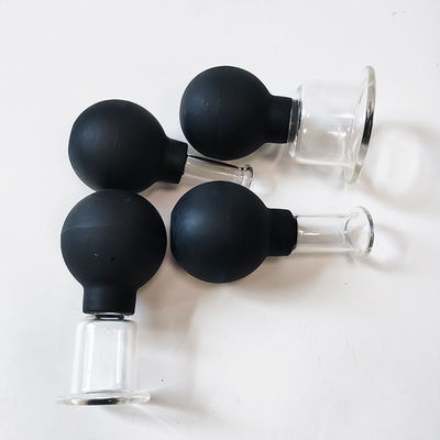 Set von 4 Medizinischen Therapie-Tassen Silikon-Vakuum-Tasse-Brille für Anti-Cellulite und Gesichtsmassage