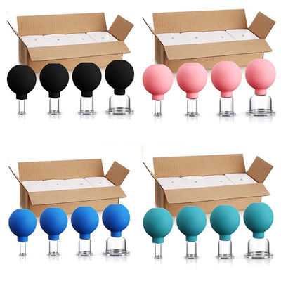 4 Stück PVC Saug-Vakuum-Massage-Gläser Vakuum-Cupping-Therapie-Set für Gesundheit für eine verbesserte Gesundheit